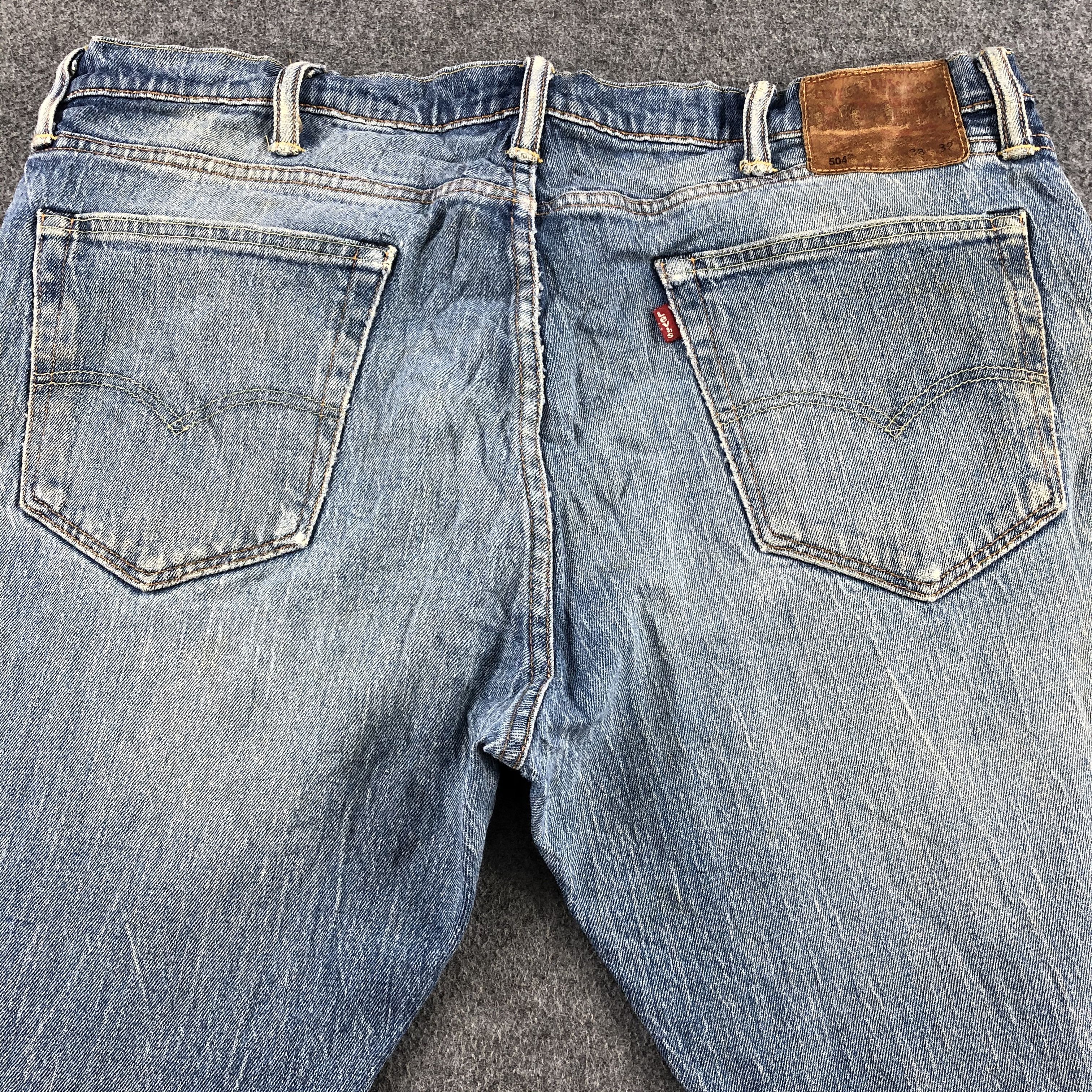 Levi's Vintage Blue Wash Levis 504 Jeans-J2269 Size US 38 / EU 54 - 4 Thumbnail