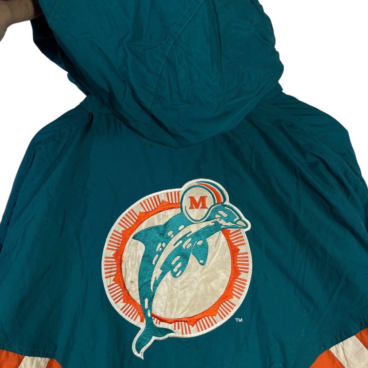 NFL Vintage 90s MIAMI DOLPHINS NFL Pro Line Pullover Jacket Size US XXL / EU 58 / 5 - 10 Thumbnail