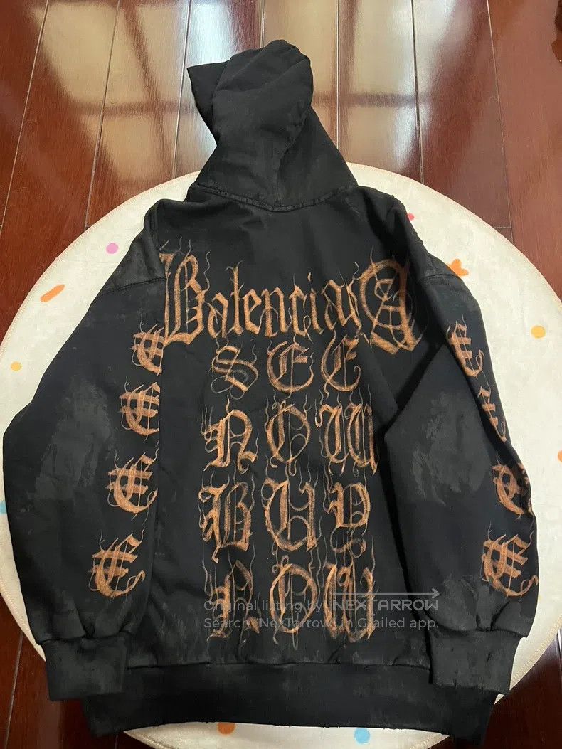 Balenciaga Balenciaga Sanskrit Hoodie Jacket - Size S Size US S / EU 44-46 / 1 - 1 Thumbnail