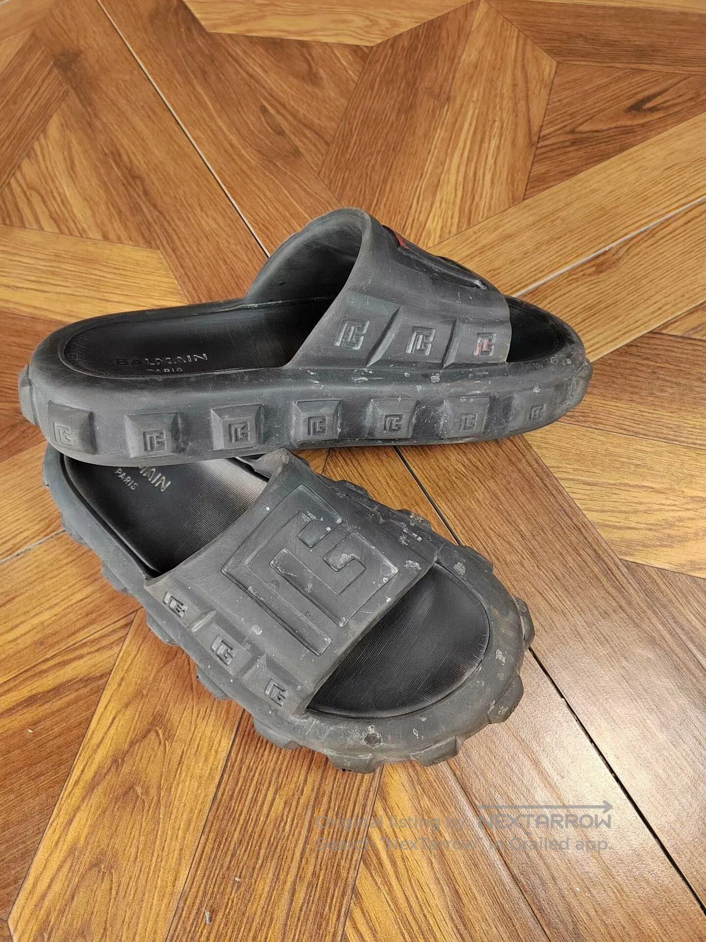 Balmain Balmain Thick Sole Slide Sandals. Size US 8 / EU 41 - 2 Thumbnail