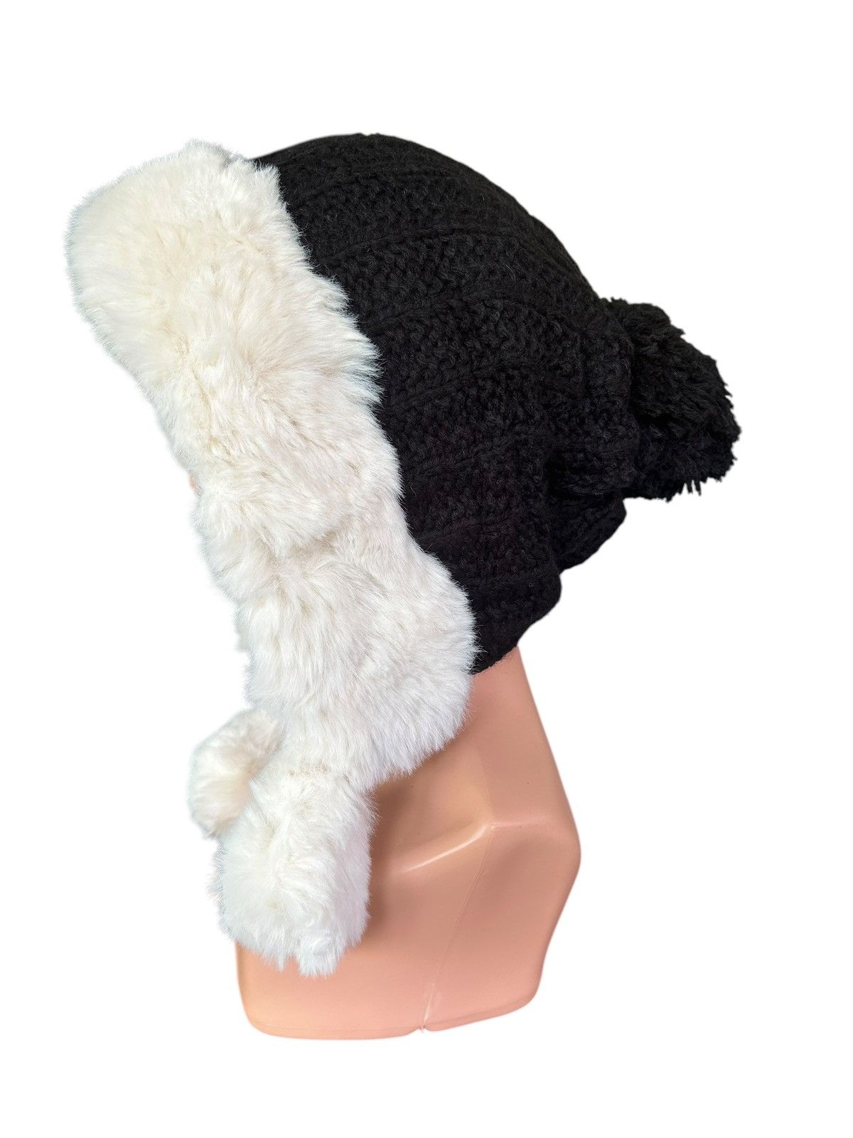 Japanese Brand × Kapital × Vintage Japanese Punk Bondage Style knitt Fur Big Beanie hats Size ONE SIZE - 6 Thumbnail