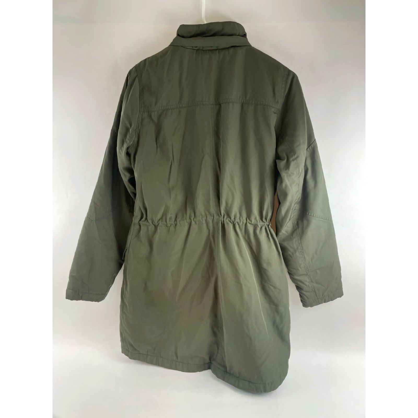 Vintage A New Day Jacket Women’s Small Military Green Warm Winter Water Resistant Puffer Jacket Outdoor Travel Breathable Long Coat Womens Size S / US 4 / IT 40 - 2 Thumbnail