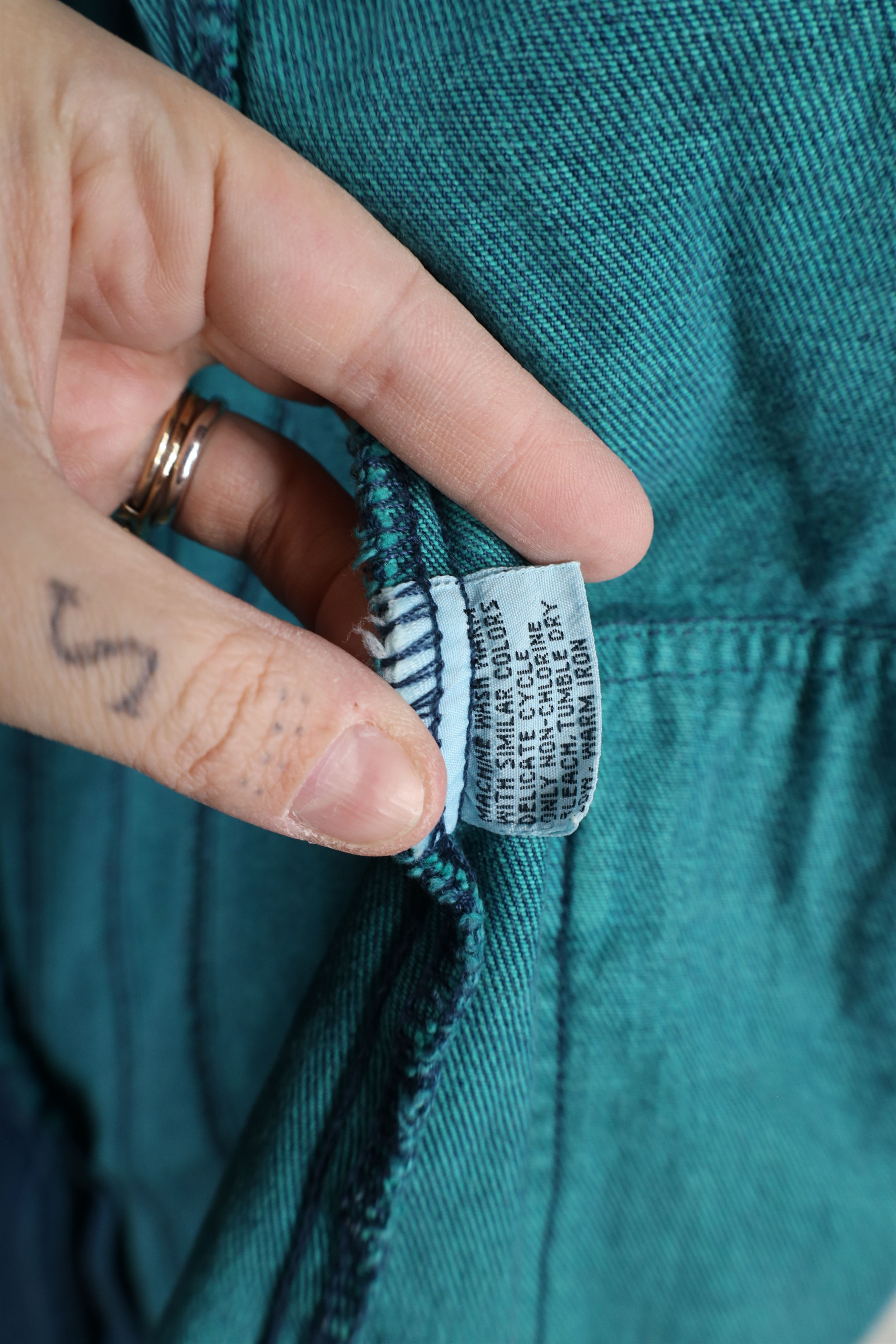 Vintage Vintage 90s Streetwear Stonewash Denim Jean Blazer Jacket Size M / US 6-8 / IT 42-44 - 12 Thumbnail