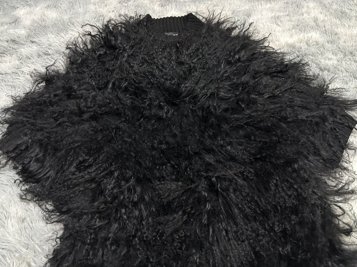 Emporio Armani 🔥Aw2010 Emporio Armani Mongolian Lamb Fur Short Sweater Size US M / EU 48-50 / 2 - 4 Thumbnail