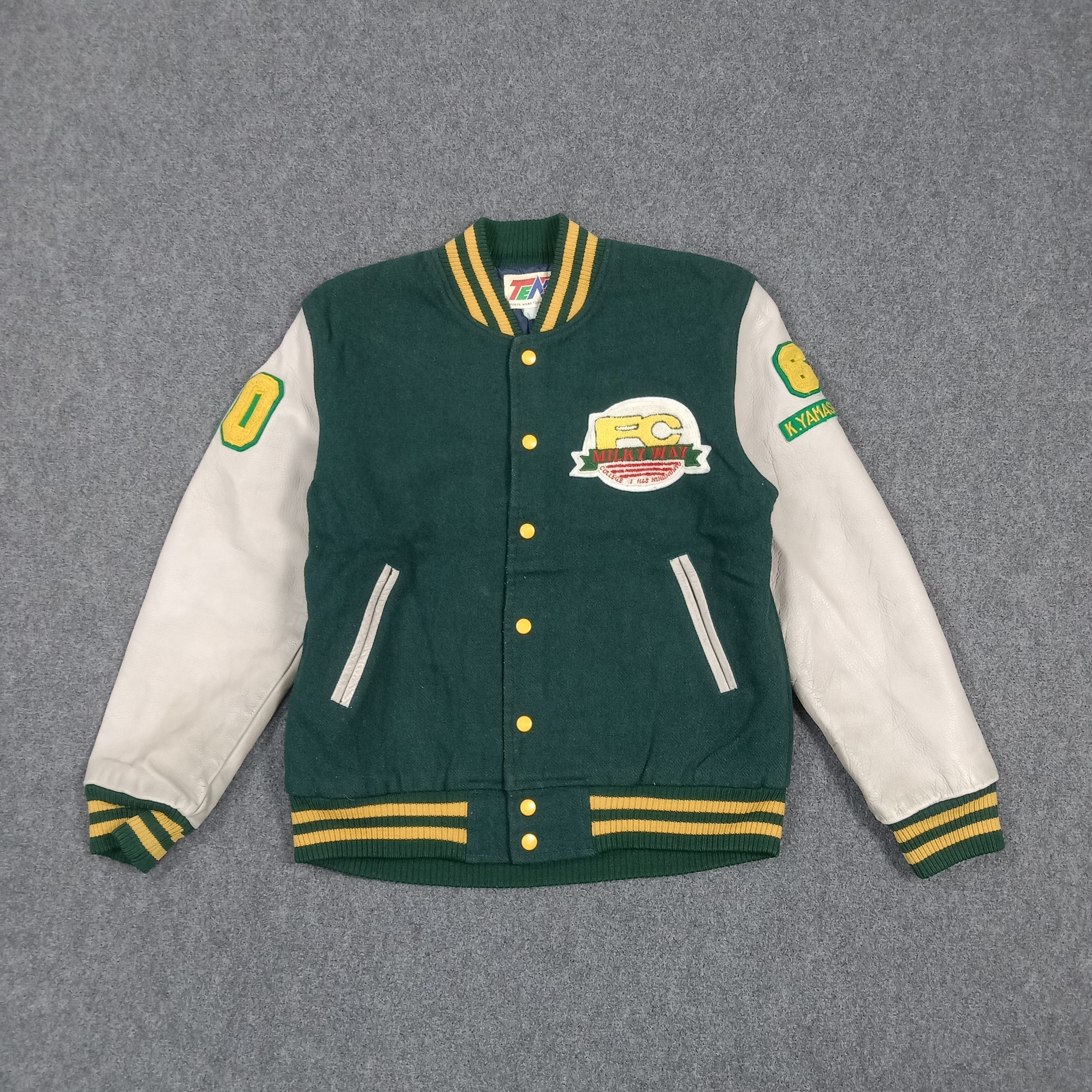 Japanese Brand Milky Way Football Club Varsity Letterman Jacket C291N23 Size US M / EU 48-50 / 2 - 3 Thumbnail