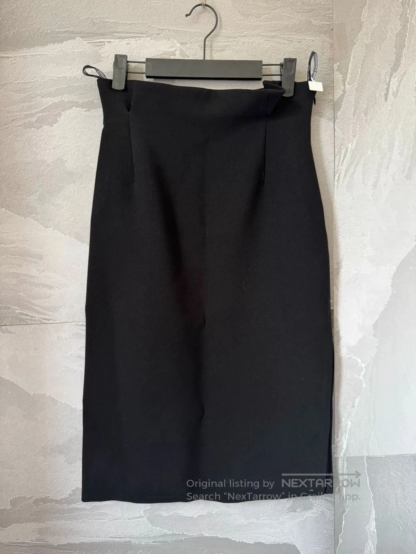 Dior black silk wool midi skirt by Dior. Size US 38 / EU 54 - 1 Thumbnail