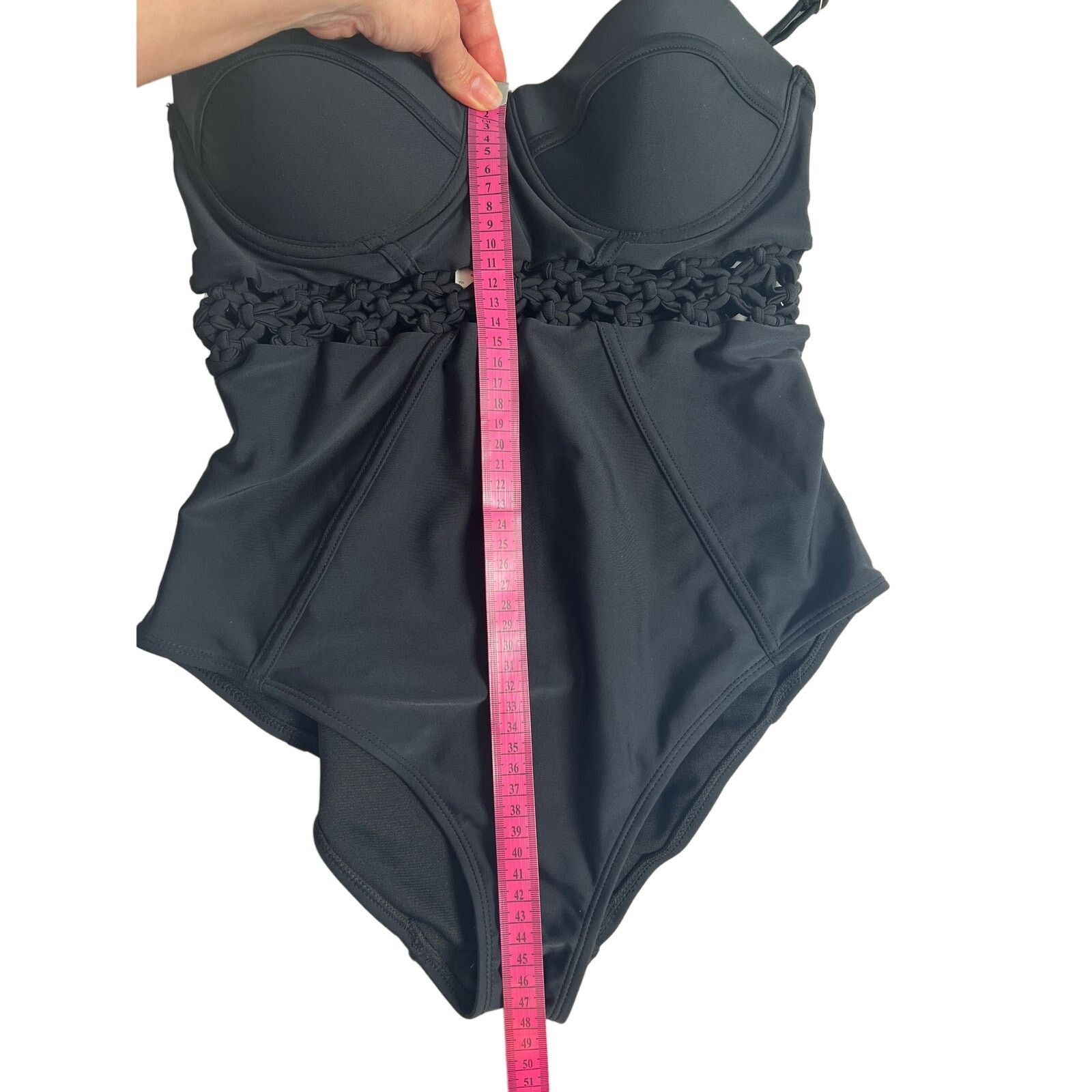 River Island River Island Black One Piece Swimsuit/UK12/US8 Size M / US 6-8 / IT 42-44 - 7 Thumbnail