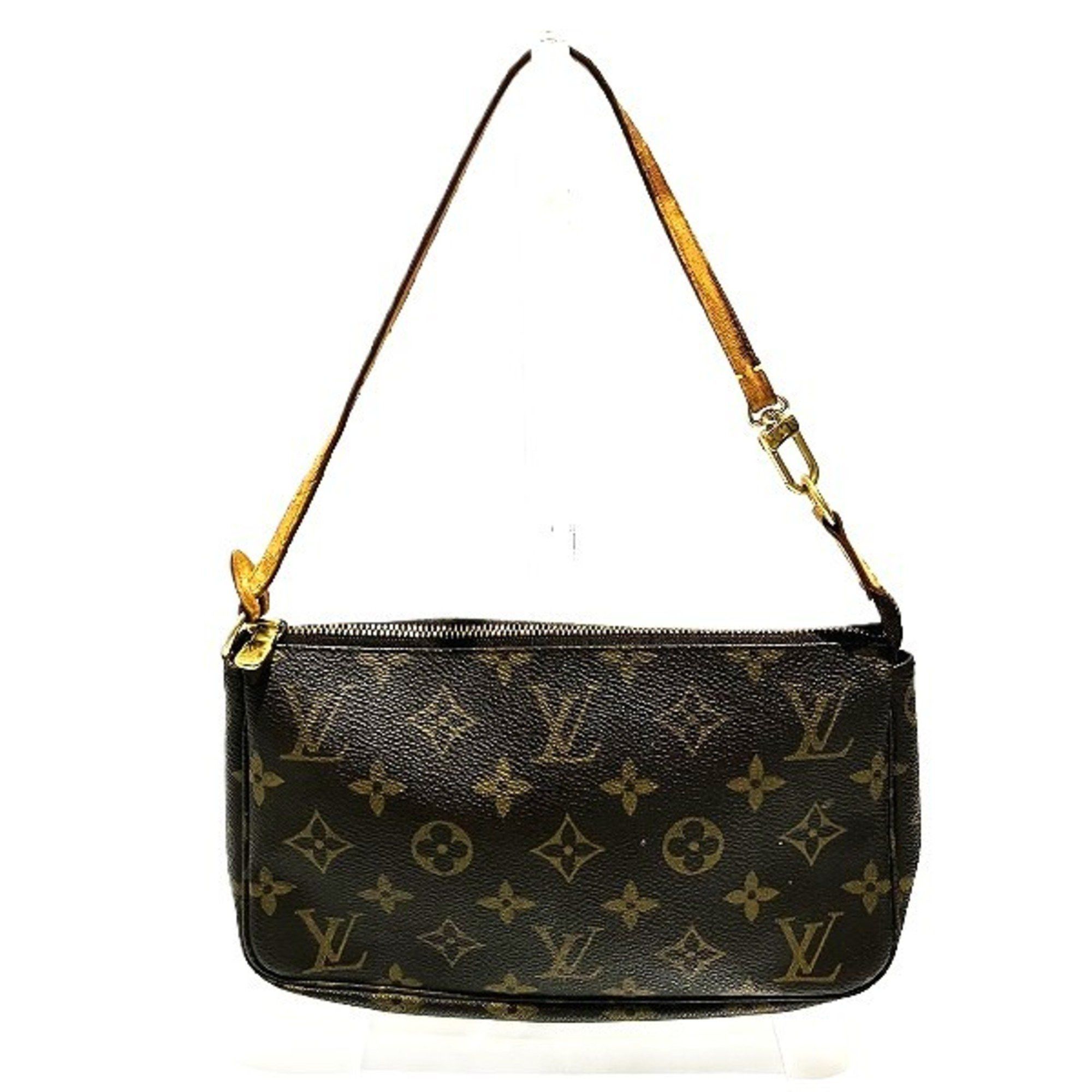 Louis Vuitton Monogram Pochette Accessoires M51980 Bag Shoulder Women's in Brown