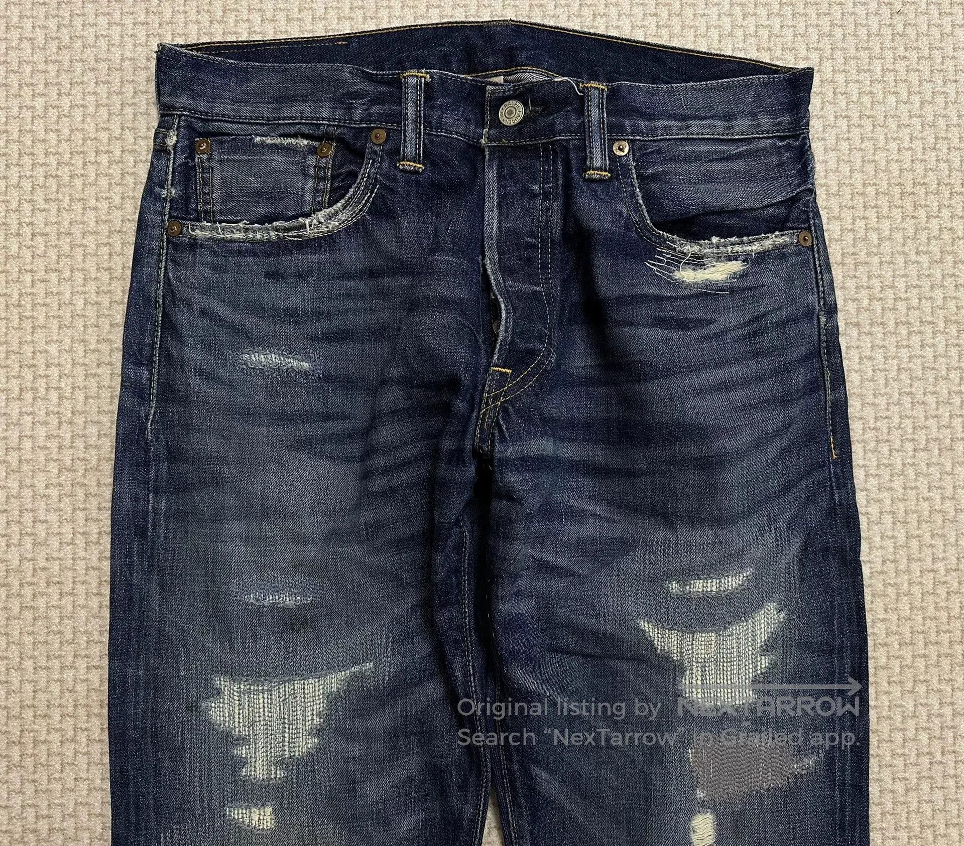 RRL Ralph Lauren RRL 2015 Depp Style Washed Patched Jeans. Size US 31 - 4 Thumbnail