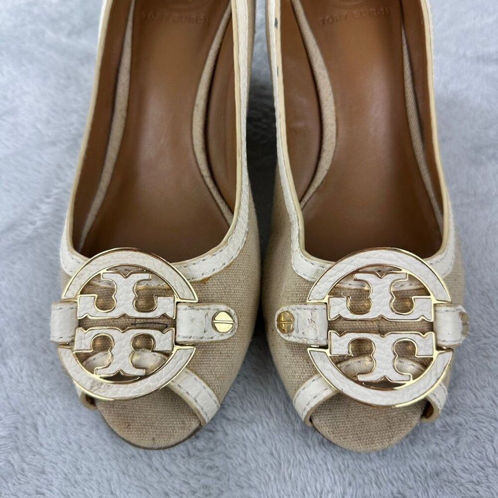 Tory Burch Tory Burch Beige Wedges Women's Size 8 US Size US 8 / IT 38 - 7 Thumbnail