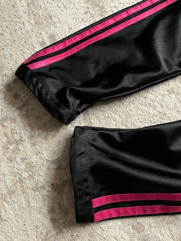 Adidas Adidas Track Pants Sz 8 / 36 / S Y2K 2009 Satin Skinny Size 27" / US 4 / IT 40 - 13 Thumbnail