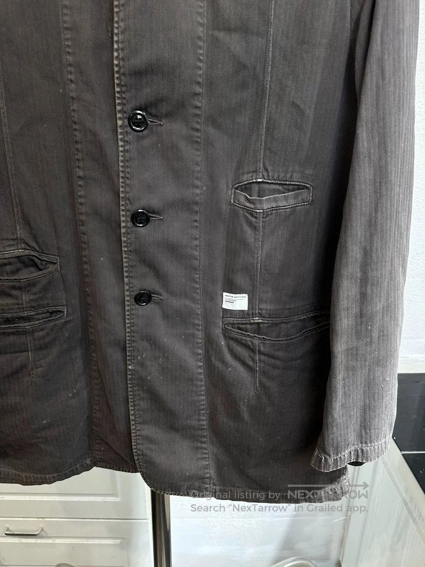Comme des Garcons Homme Plus undercover water-washed worker jacket. Size US M / EU 48-50 / 2 - 5 Thumbnail