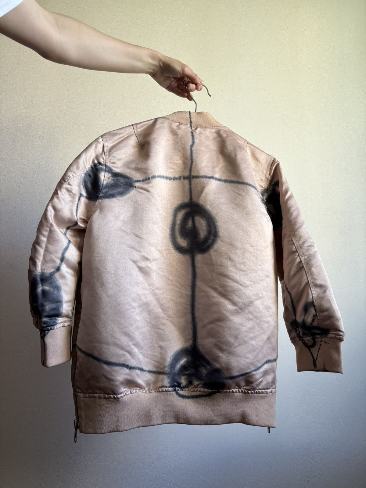 Carin Wester × Designer Carin Wester vintage bomber jacket graffiti y2k Scandinavian Size XS / US 0-2 / IT 36-38 - 9 Thumbnail