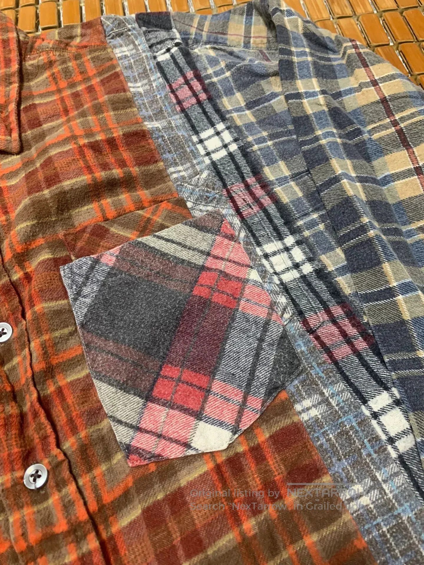 Needles needles Rebuild Patchwork Flannel Shirt. Size US M / EU 48-50 / 2 - 3 Thumbnail