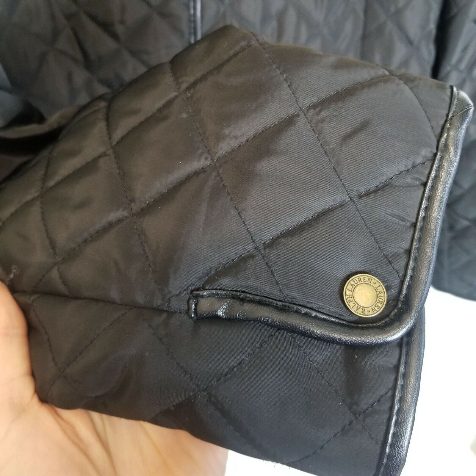 Lauren Ralph Lauren Lauren Ralph Lauren Womens Quilted Jacket Equestrian Classic Size L / US 10 / IT 46 - 4 Thumbnail