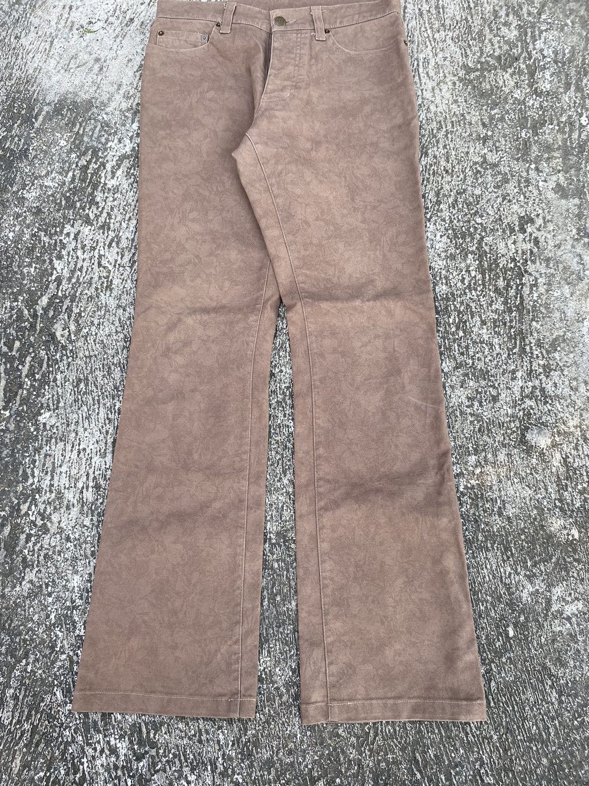 image of If Six Was Nine x Le Grande Bleu L G B Tornado Mart Printed Bootcut Jeans Pants in Brown (Size 30)