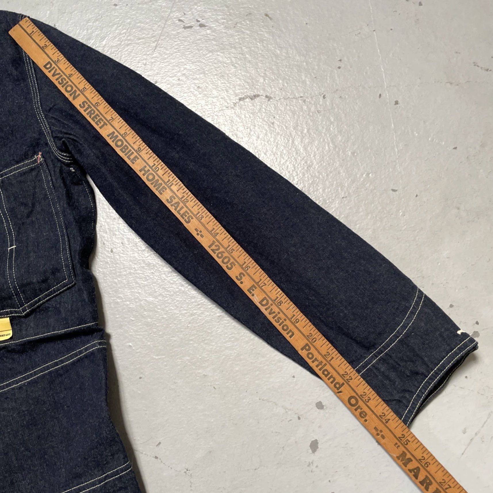 Sugar Cane Sugar Cane Japan Denim Chore Workwear Jacket 36 NWT Blue Cotton Denim Unisex Adults Vintage Heritage 40s 50s 60s Engineer Americana Biker Riding NWT Size US XXS / EU 40 - 7 Thumbnail