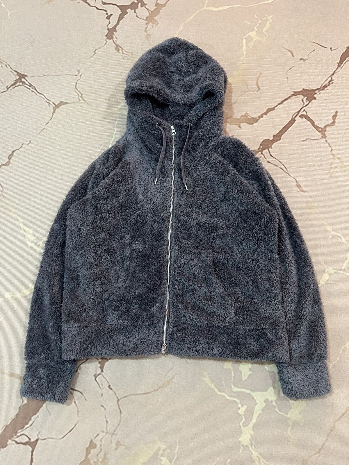 Japanese Brand Power To The People Fleece Zip Hoodie Grey Size US M / EU 48-50 / 2 - 1 Thumbnail