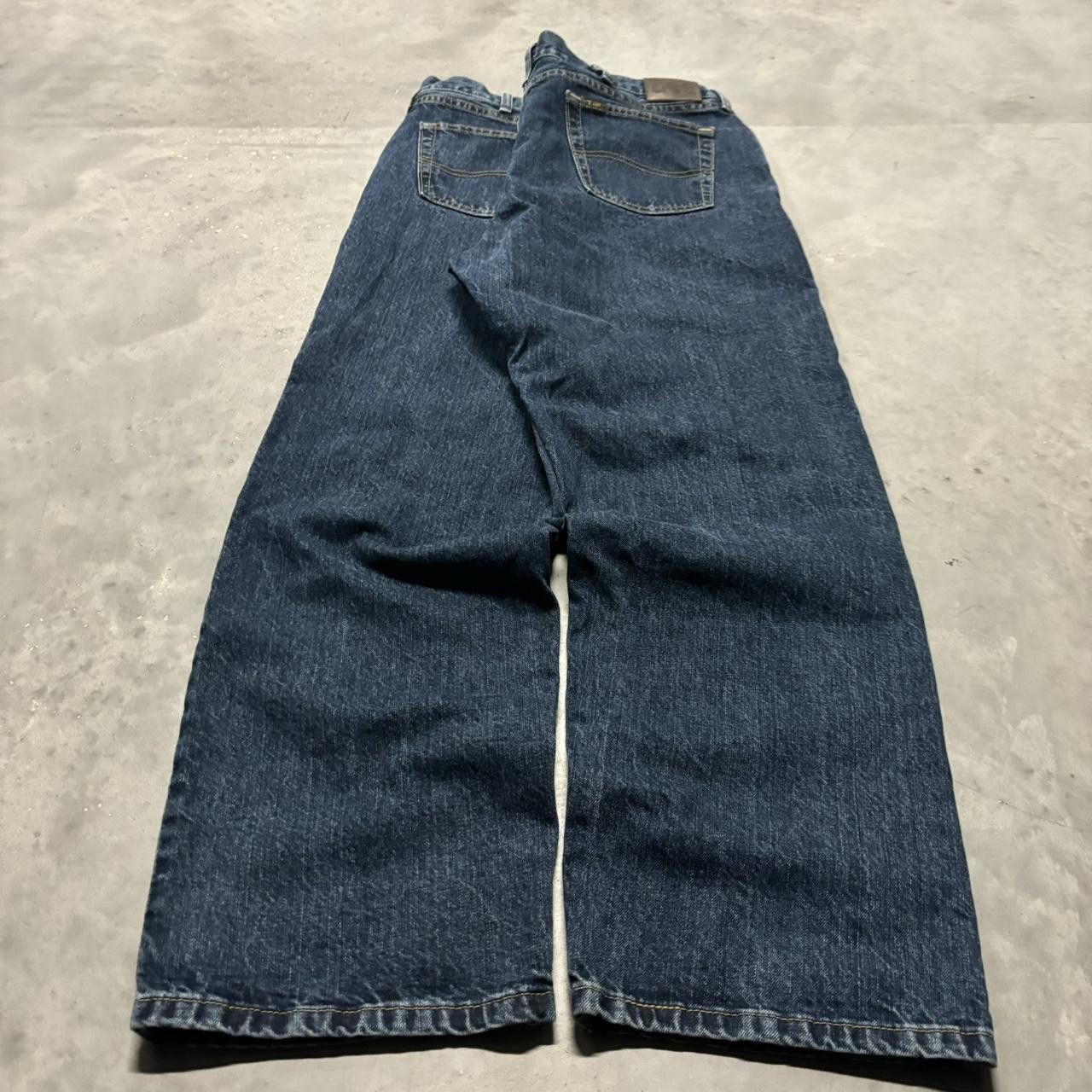 Japanese Brand × Vintage Crazy Vintage Y2K/2000s Baggy Dark Wash Skater Denim Jeans! Size US 40 / EU 56 - 4 Thumbnail