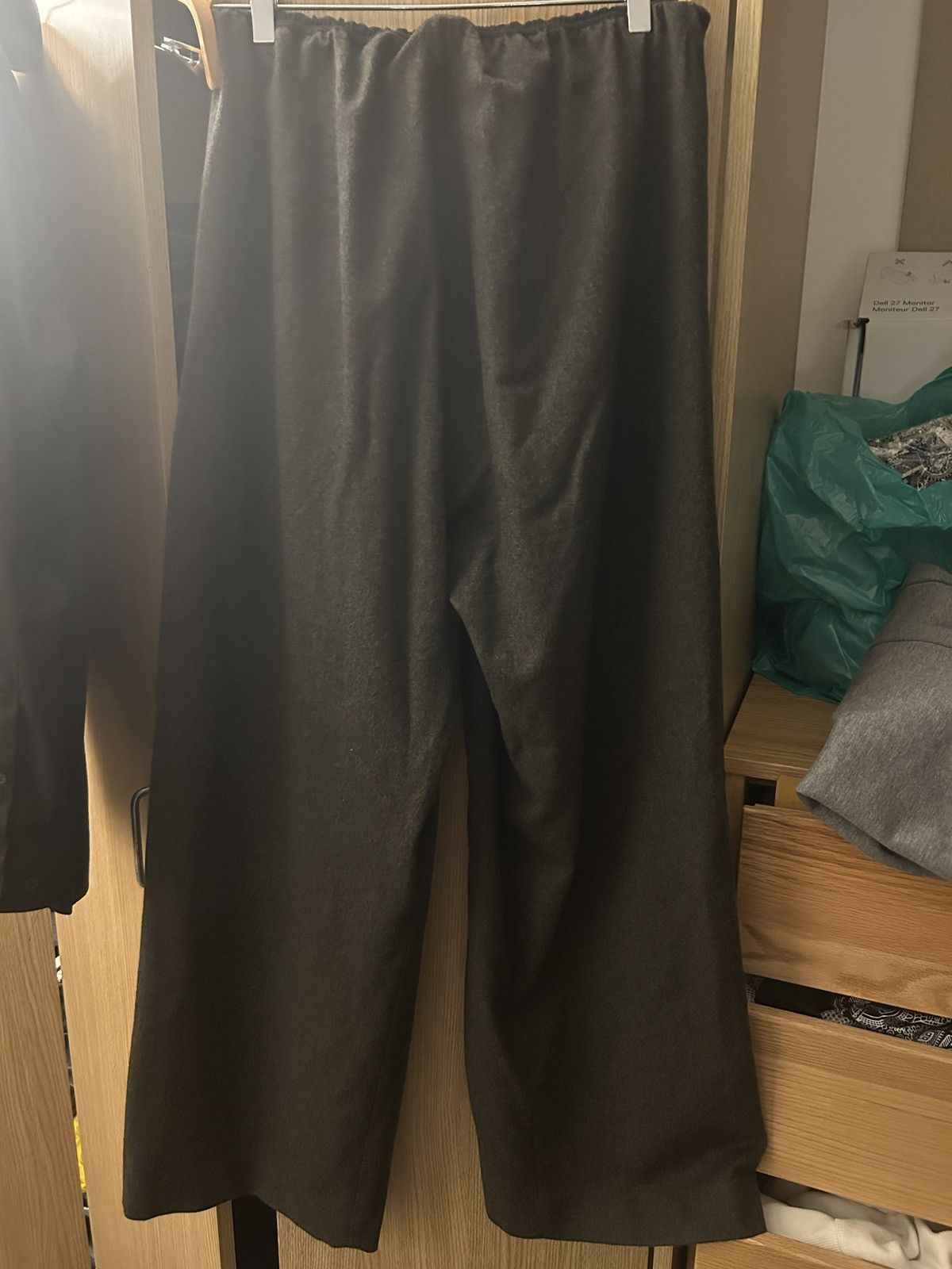 Gabriella Coll Garments No.310 Heavy Wool Crossed Trousers Size US 30 / EU 46 - 5 Thumbnail
