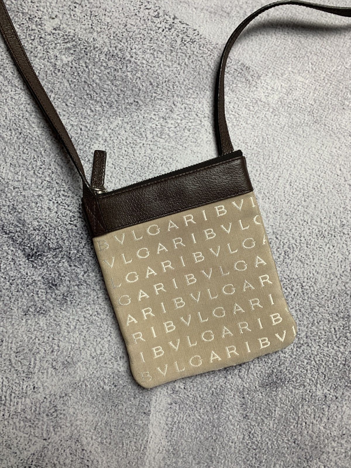 Bvlgari bvlgari logomania mini bag beige canvas leather Size ONE SIZE - 6 Thumbnail