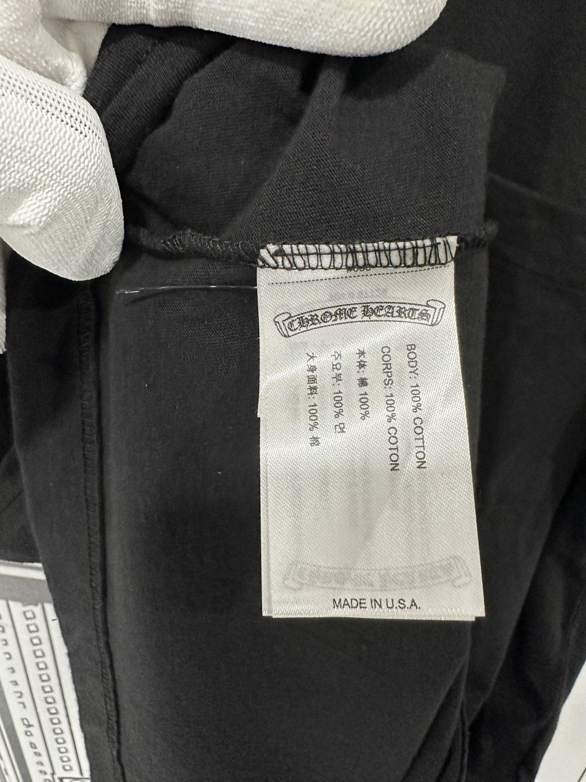 Chrome Hearts Chrome Hearts Neck Logo Tee Large Black Size US L / EU 52-54 / 3 - 10 Thumbnail