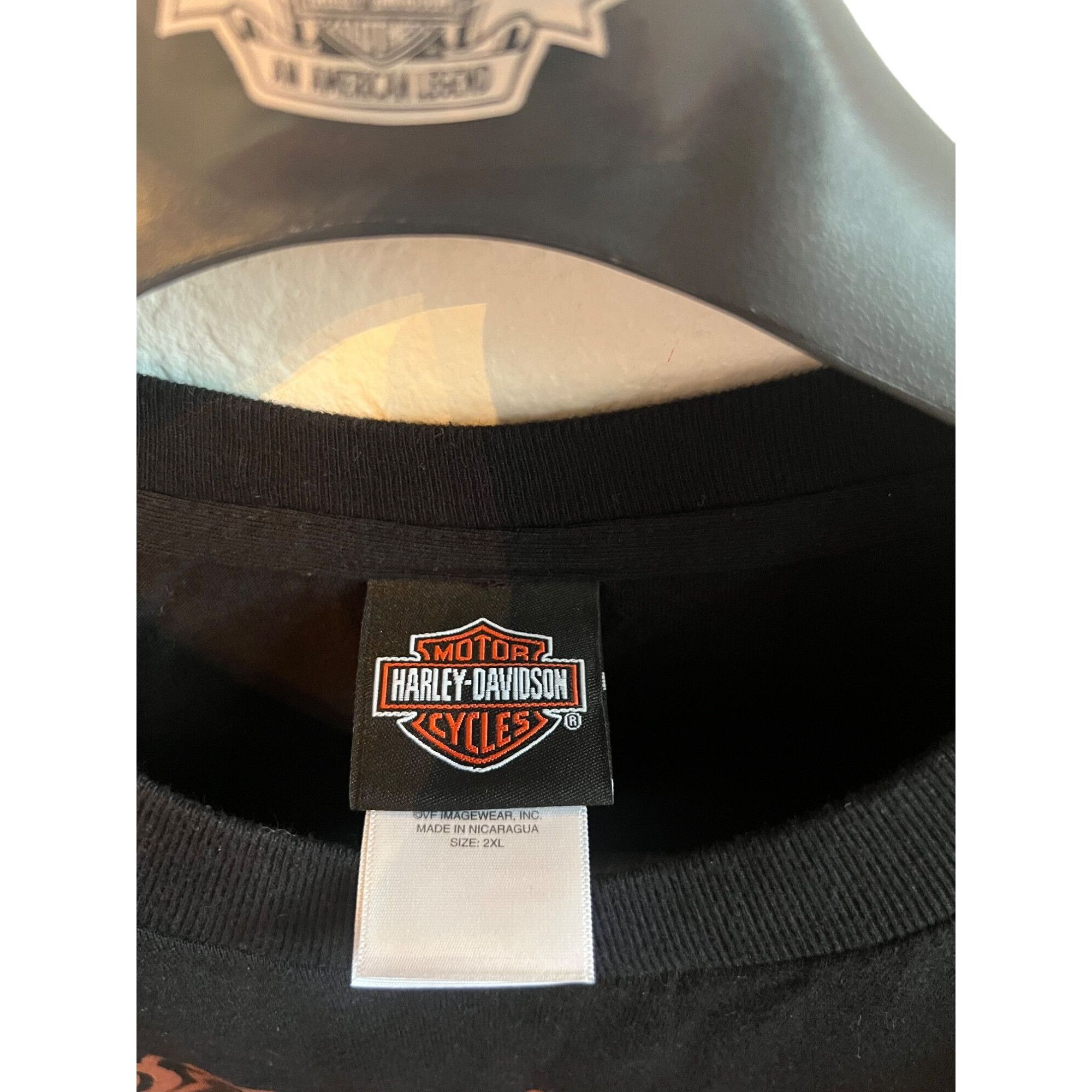 Harley Davidson Harley-Davidson Black Graphic T-Shirt Size 2XL Cotton Made I Size US XXL / EU 58 / 5 - 3 Thumbnail