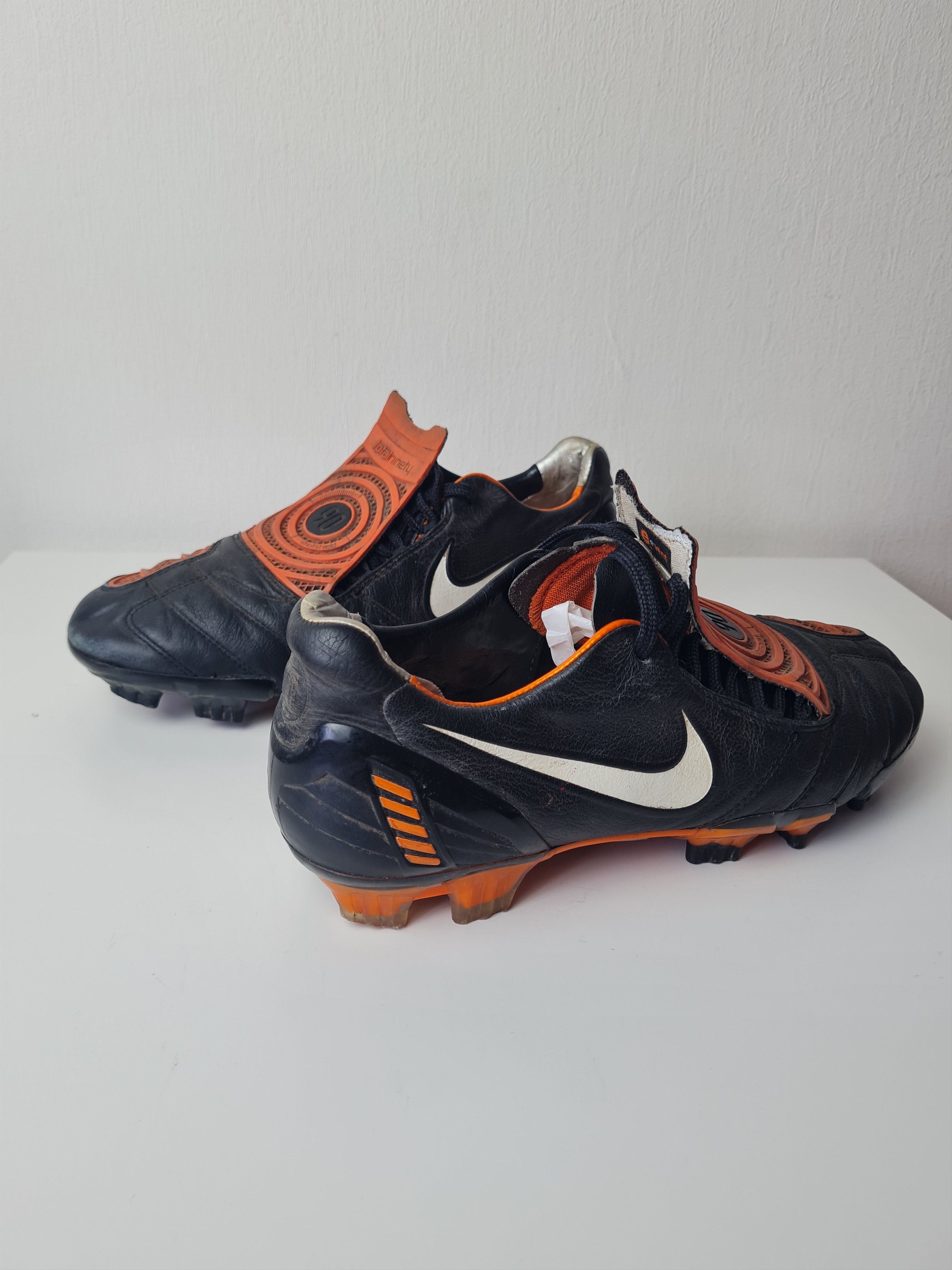 Nike Football Soccer Cleats NikeTotal 90 Laser Black Orange Size US 8 / EU 41 - 8 Thumbnail
