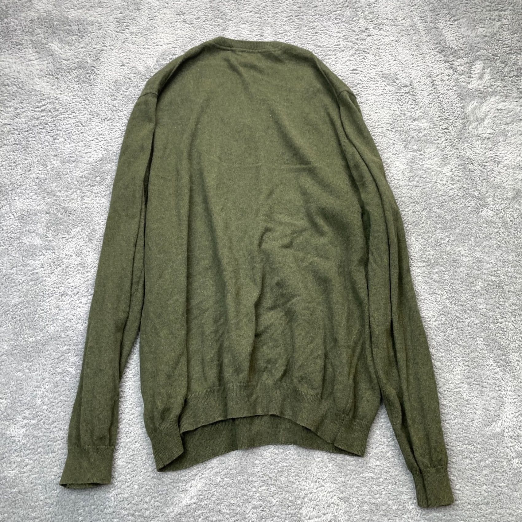 Eddie Bauer Eddie Bauer Sweater Mens LT Green Cashmere Blend Tight Knit V-Neck Pullover Knit Long Sleeve Casual Outdoor Preppy Size US L / EU 52-54 / 3 - 2 Thumbnail