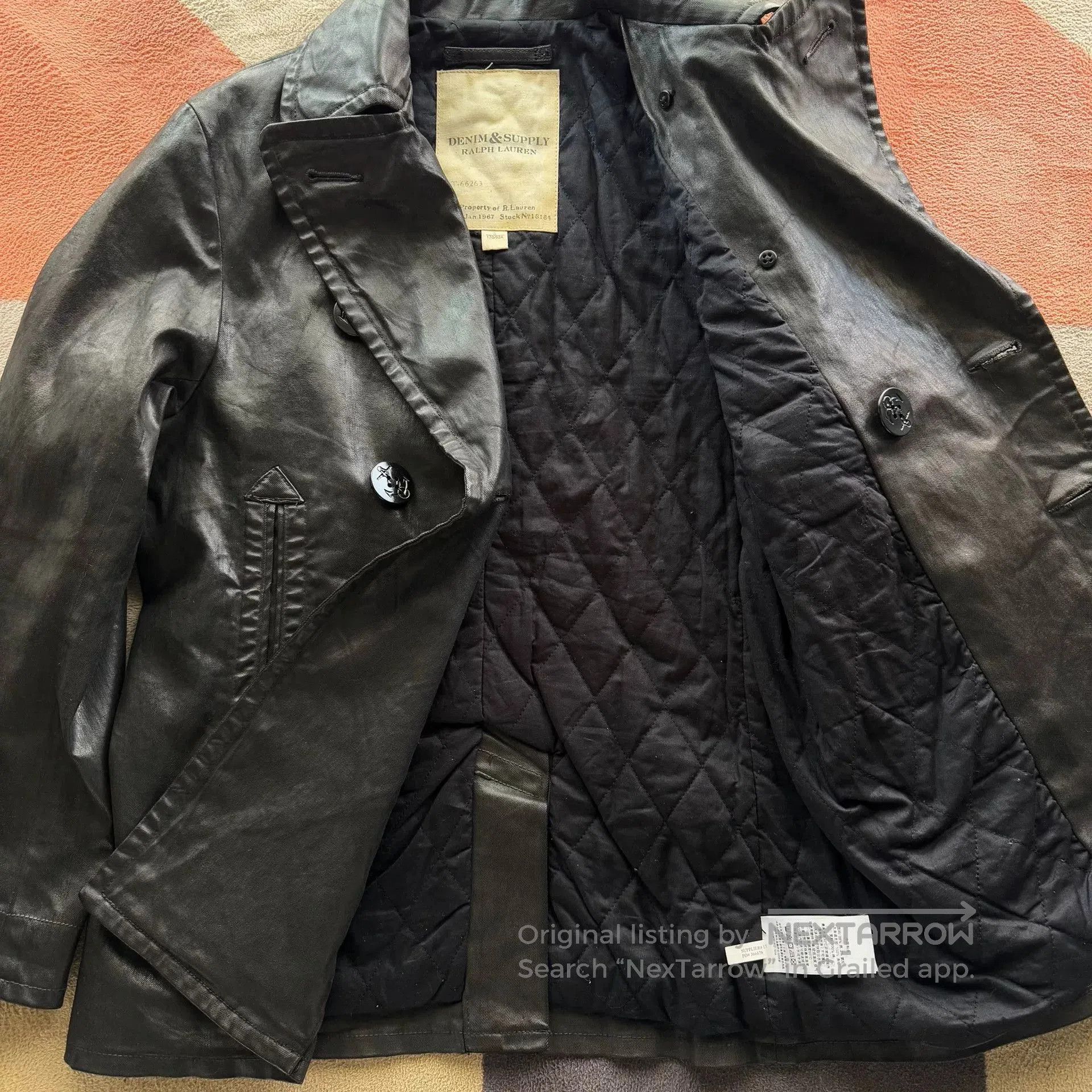 Denim & Supply Ralph Lauren Polo Ralph Lauren Denim Supply Navy Coated Coat. Size US S / EU 44-46 / 1 - 2 Thumbnail