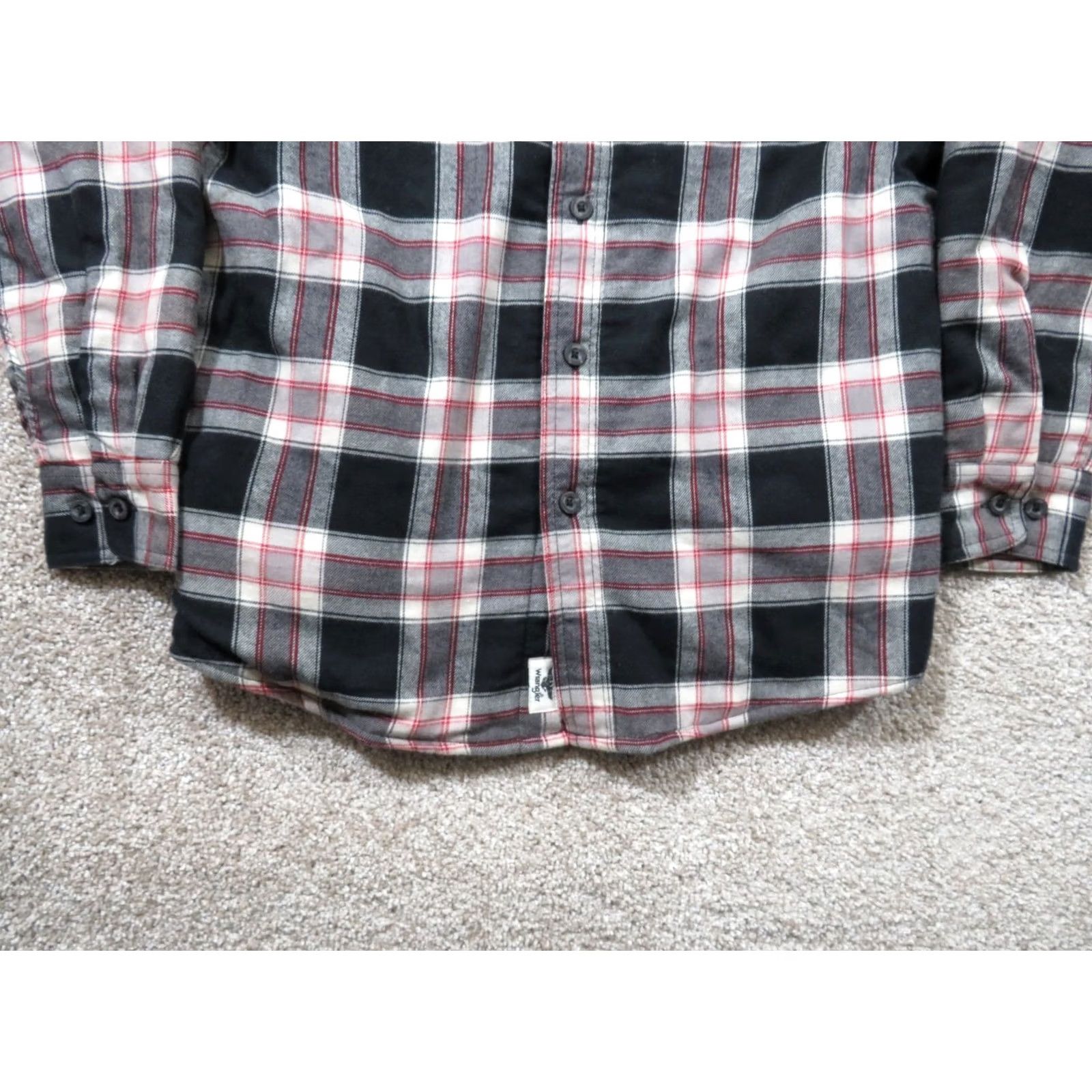 Wrangler Wrangler Shirt Mens S NWT Men Sherpa Lined Flannel Button Jacket Plaid Red Black Size US S / EU 44-46 / 1 - 2 Thumbnail