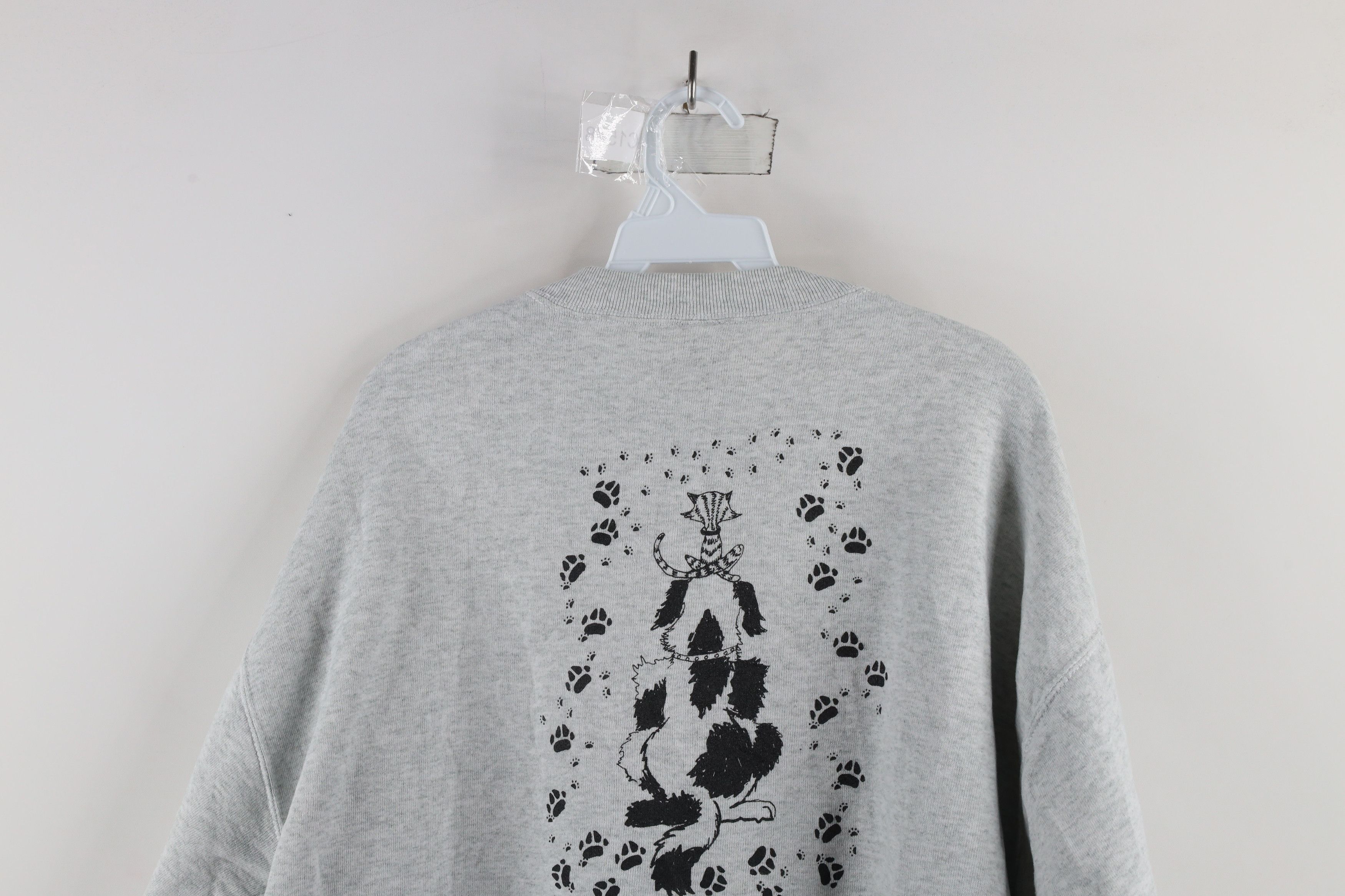 Vintage Vintage 90s Streetwear Humane Society Dog Cat Sweatshirt Size XL / US 12-14 / IT 48-50 - 15 Thumbnail