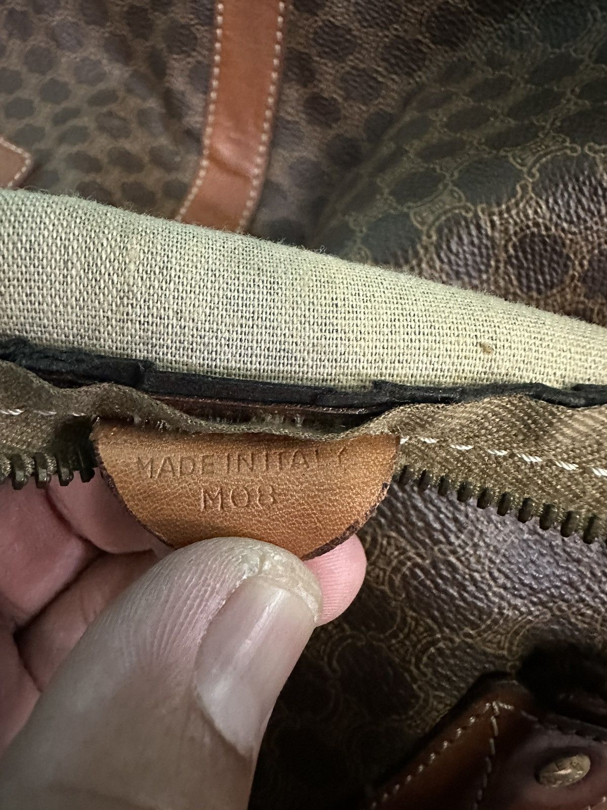 Celine AUTHENTIC VINTAGE CELINE MACADAM TRAVEL BAG Size ONE SIZE - 11 Thumbnail