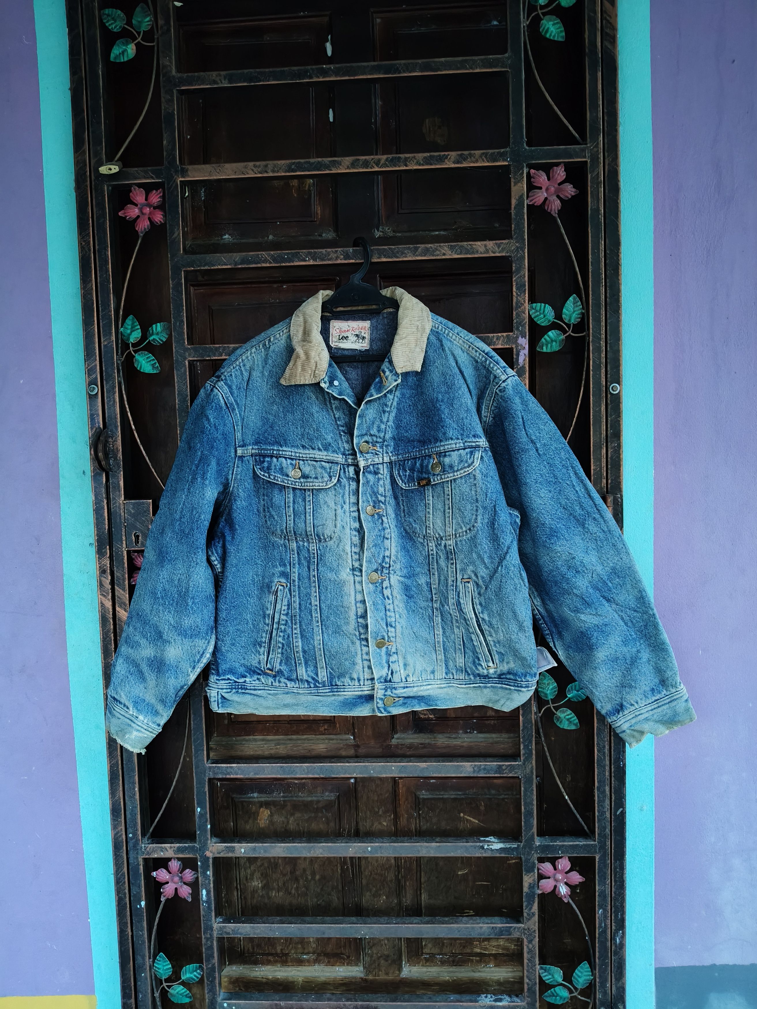 Lee Vintage Lee Strom Rider Denim Jacket (Distressed) Size US L / EU 52-54 / 3 - 1 Thumbnail