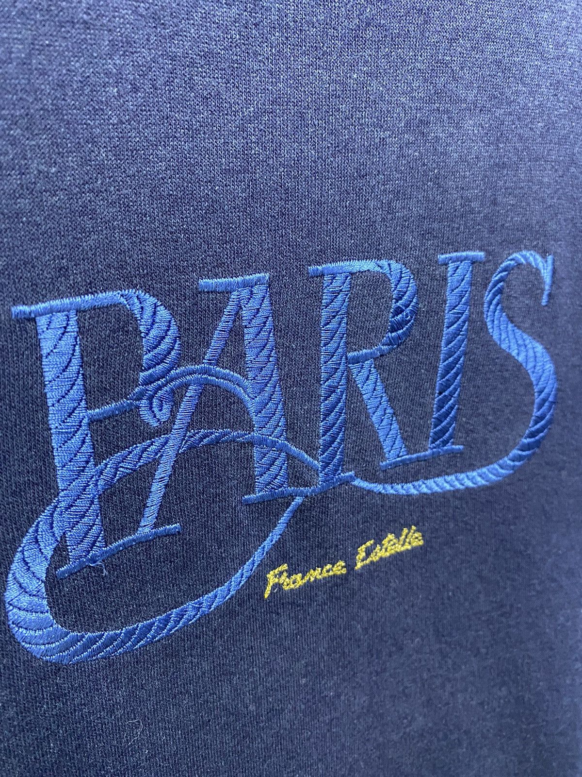 Vintage Vintage Paris Sweatshirt Big Spellout Embroidery Crewneck Size US XL / EU 56 / 4 - 6 Thumbnail