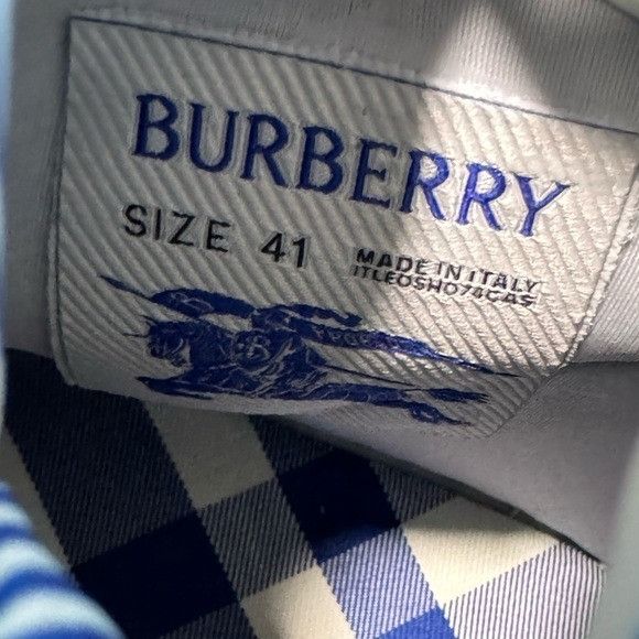 Burberry Burberry Check Pillow Boots Blue White Men’s Size EU 41/US 8 Size US 8 / EU 41 - 4 Thumbnail