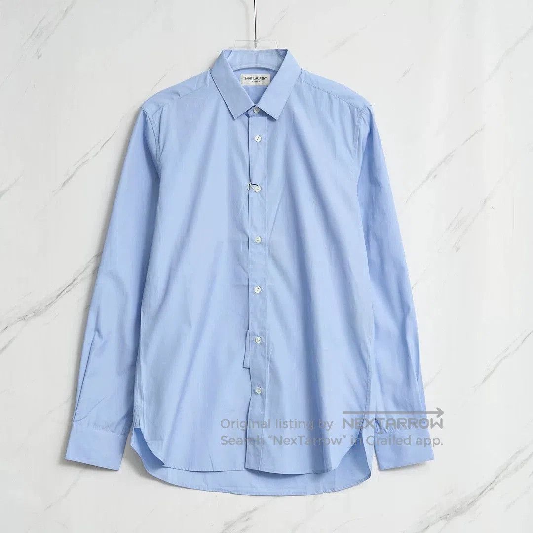 Saint Laurent Paris Saint Laurent Men's Simple Long-Sleeve Shirt. Size US M / EU 48-50 / 2 - 1 Thumbnail