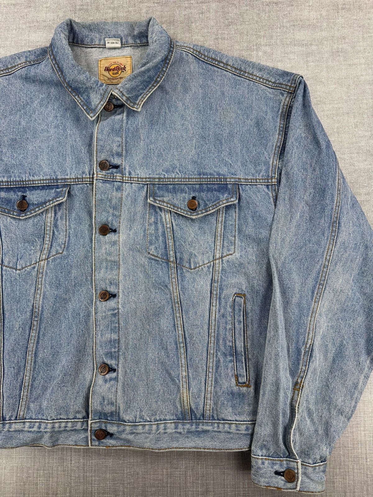 Hard Rock Cafe Vintage Hard Rock Cafe New York Embroidered Denim Jacket XXL Size US XXL / EU 58 / 5 - 6 Thumbnail