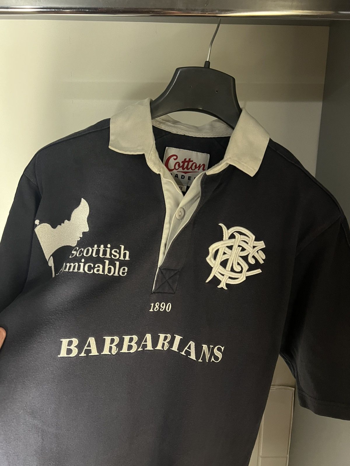Cotton Traders × Vintage VERY RARE COTTON TRADERS BARBARIANS RUGBY JERSEY BLOKECORE Size US S / EU 44-46 / 1 - 4 Thumbnail