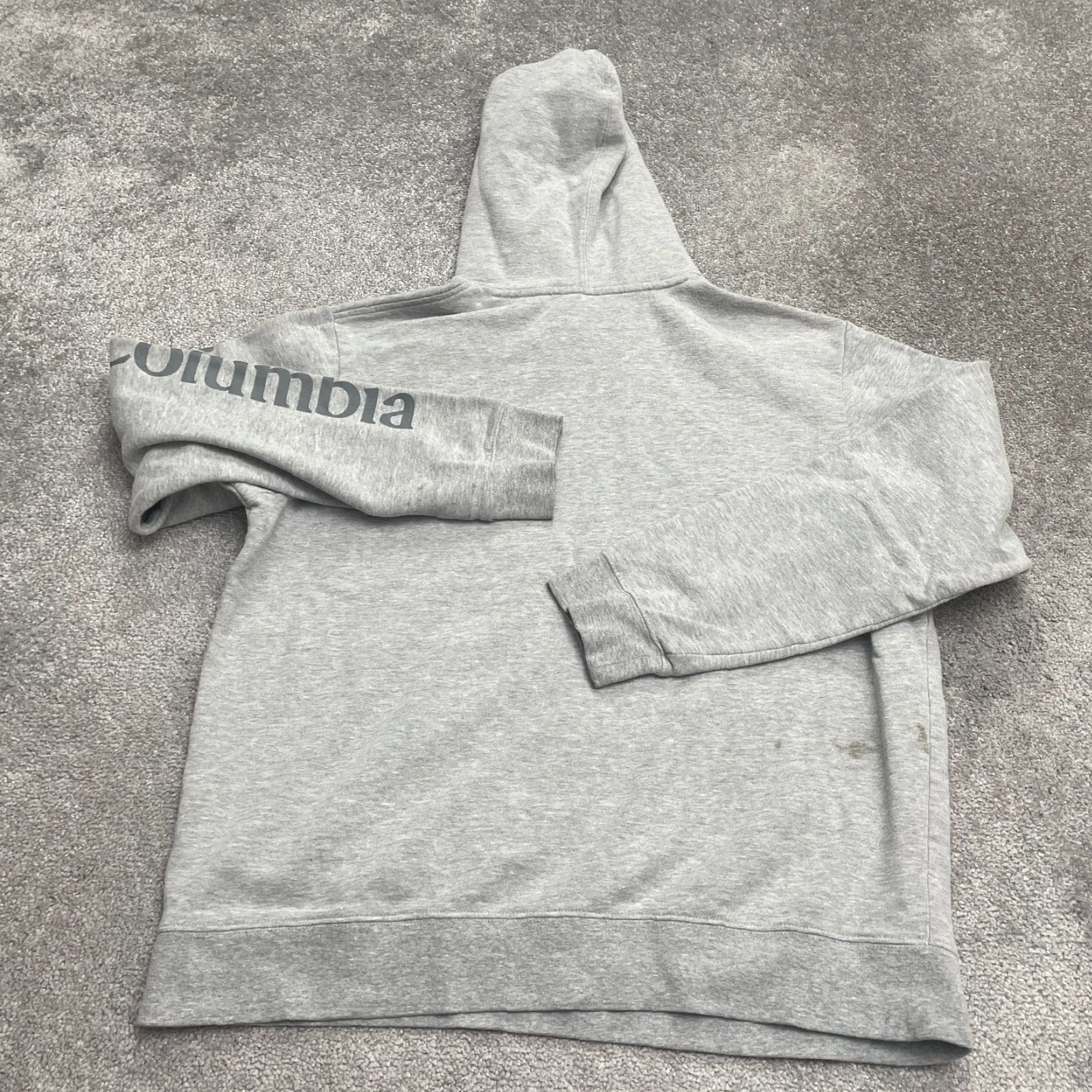 Vintage Columbia Hoodie Pullover Sweatshirt Men Large Gray Fleece Outdoor with Pockets Size US M / EU 48-50 / 2 - 2 Thumbnail