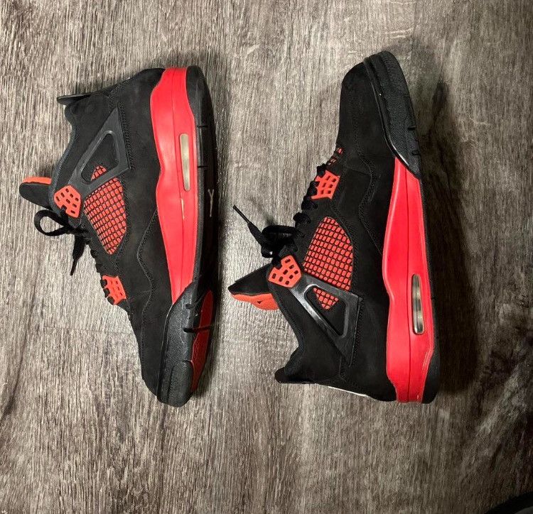 Jordan Brand × Nike Jordan 4 Red Thunders 11.5M Size US 11.5 / EU 44-45 - 2 Thumbnail