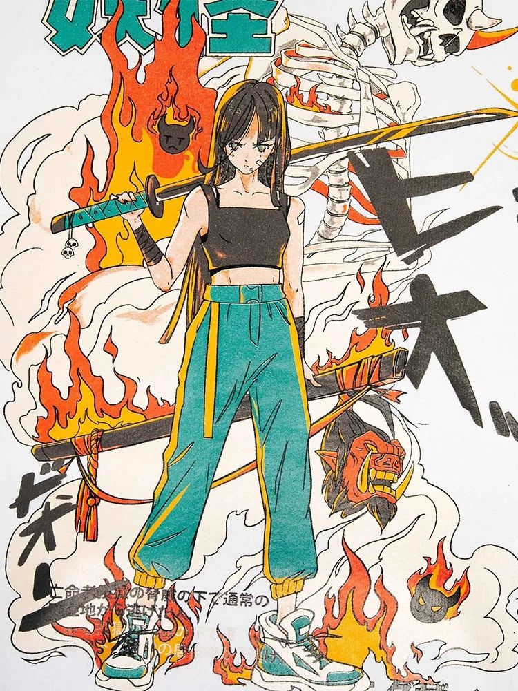 Other Aesthetic Oversized Anime T-Shirt Size US L / EU 52-54 / 3 - 2 Thumbnail