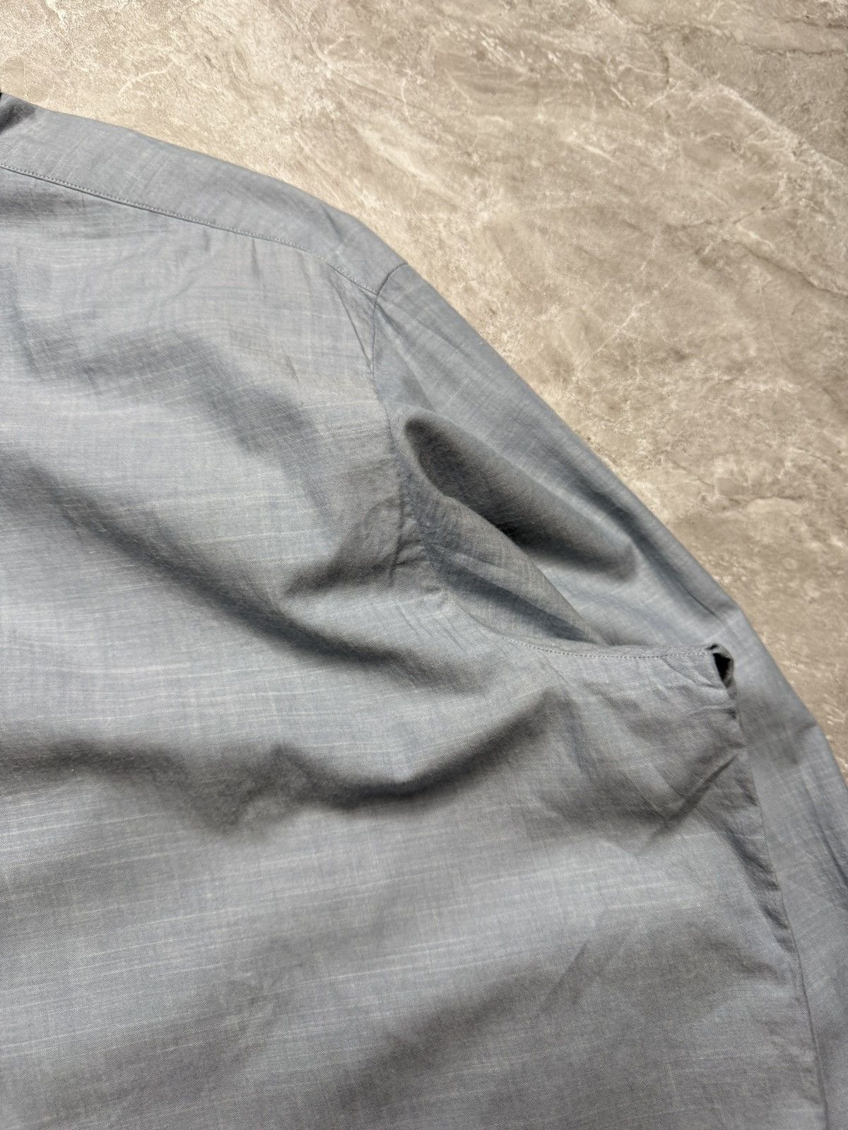 Loro Piana Loro Piana Andre Pad Cotton-Cashmere Blend Shirt Size US XXL / EU 58 / 5 - 6 Thumbnail