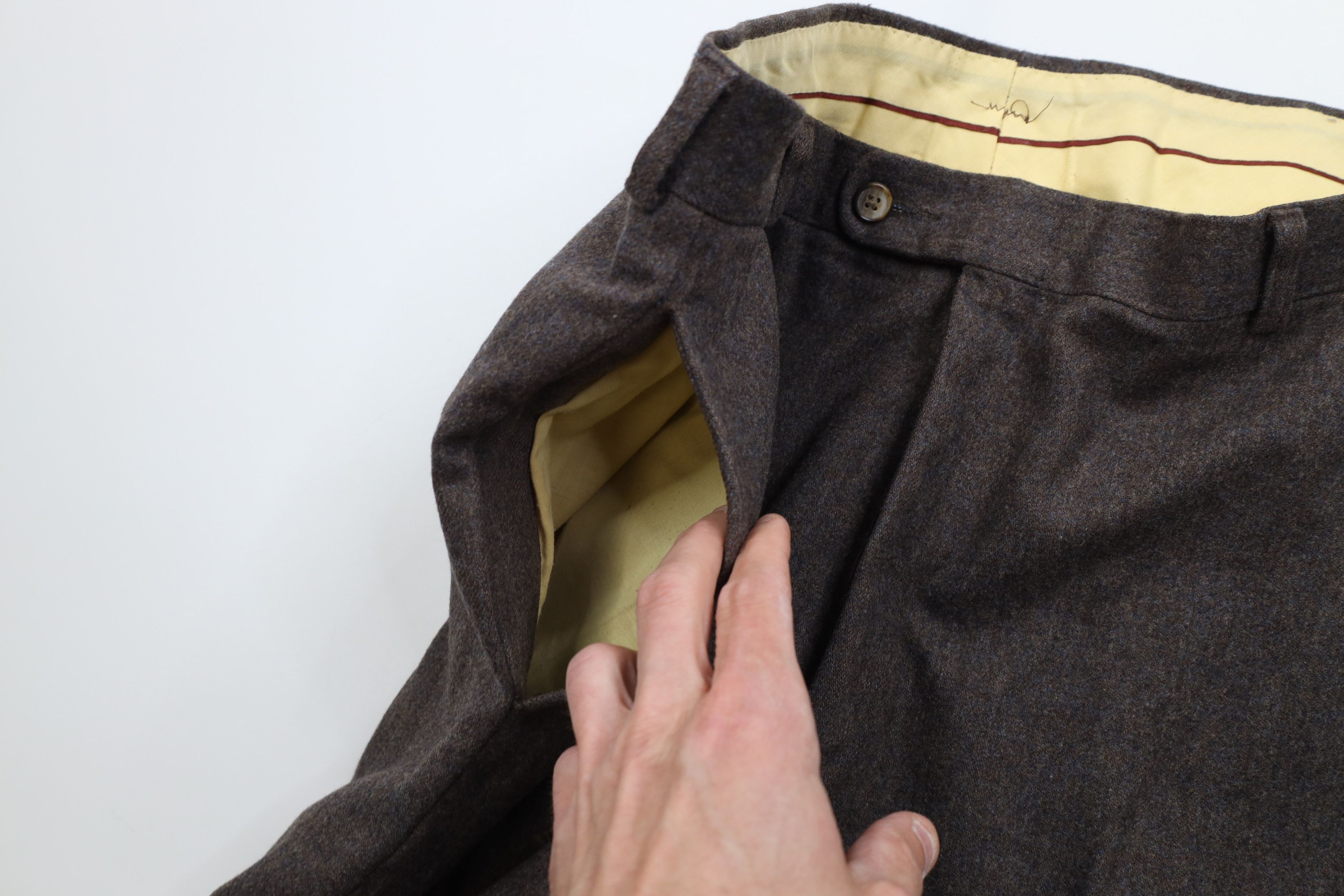 Vintage Vintage 70s Streetwear Wide Leg Bell Bottoms Pants Brown USA Size US 36 / EU 52 - 8 Thumbnail