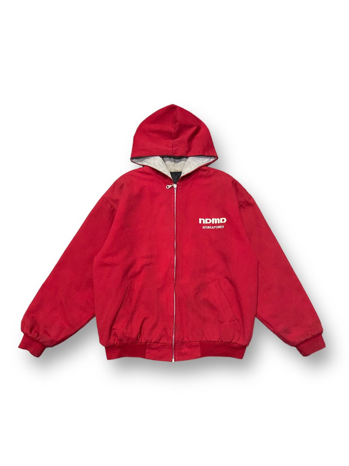 Japanese Brand × Vintage Vintage Mono Racing Team Zip Up Hoodie Jacket Size US L / EU 52-54 / 3 - 2 Thumbnail