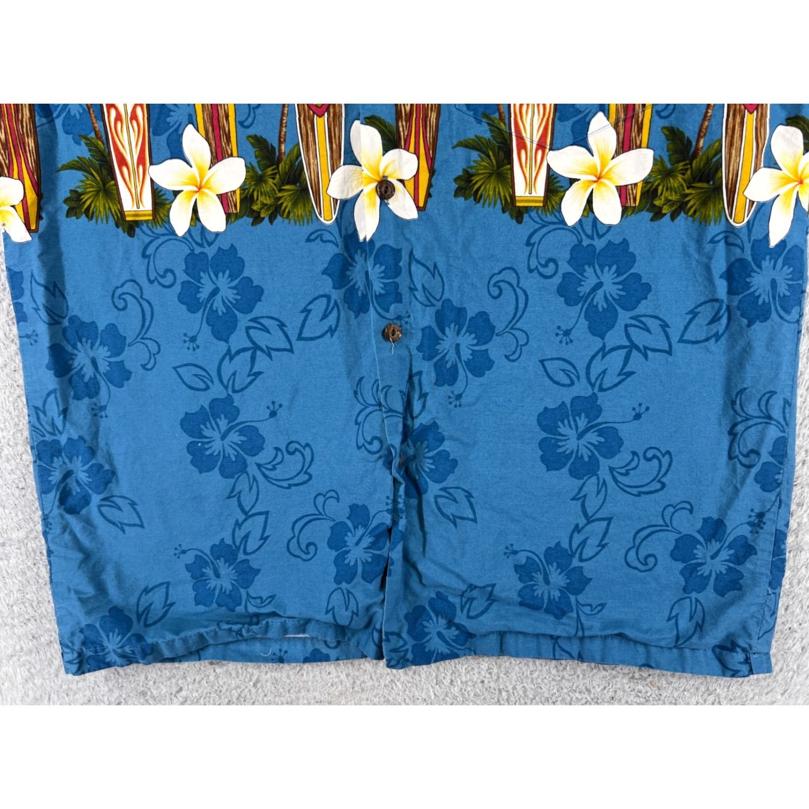 Vintage VINTAGE Pacific Legend Shirt Mens Large Blue Floral Hawaiian Surf Boards Palm Print Size US L / EU 52-54 / 3 - 5 Thumbnail