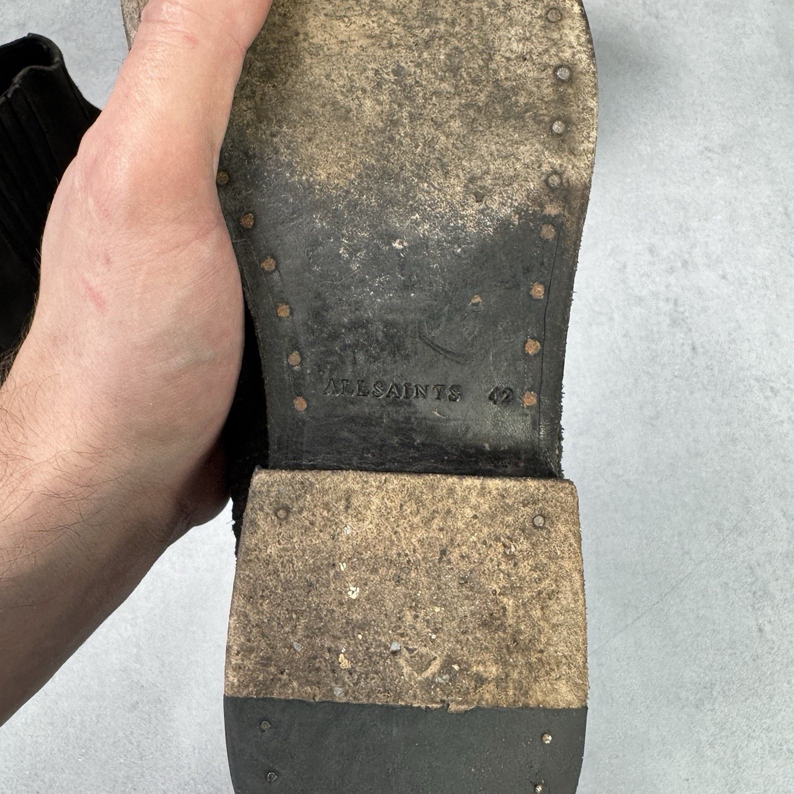 Allsaints Vintage Allsaints Men Suede Chelsea Size 42 US8.5 Grey Size US 8.5 / EU 41-42 - 19 Thumbnail