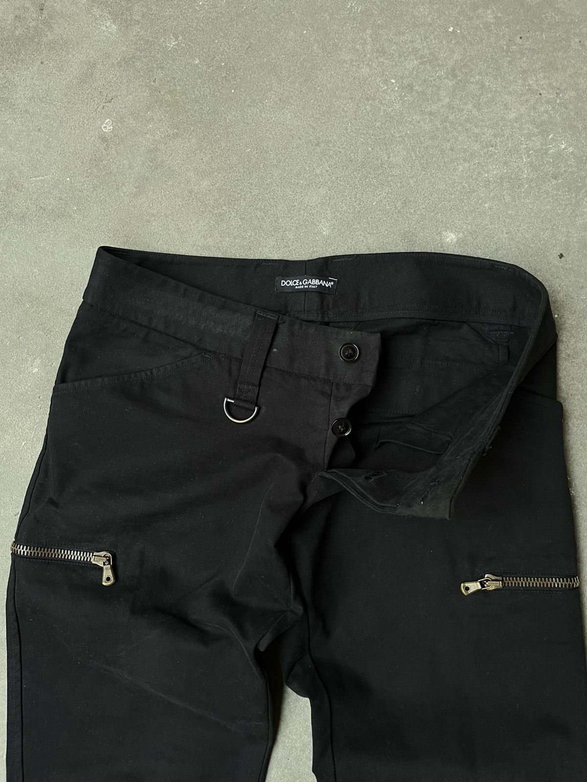 Dolce & Gabbana Dolce&Gabbana AW2003 Biker Buckle Pants Size US 32 / EU 48 - 8 Thumbnail