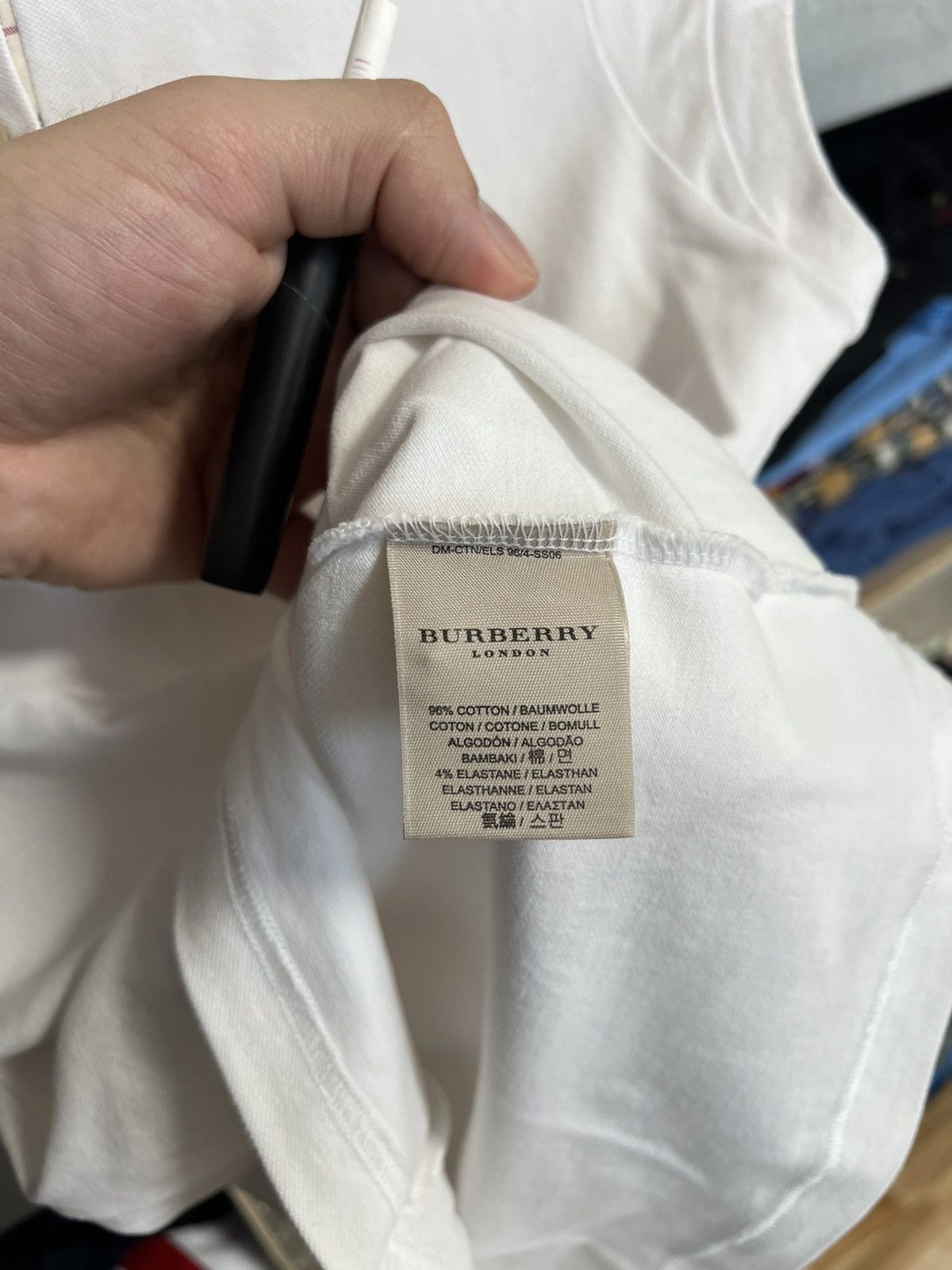 Burberry × Vintage Burberry Women’s Crop Top Short Sleeve Polo Shirt Size L Size L / US 10 / IT 46 - 5 Thumbnail