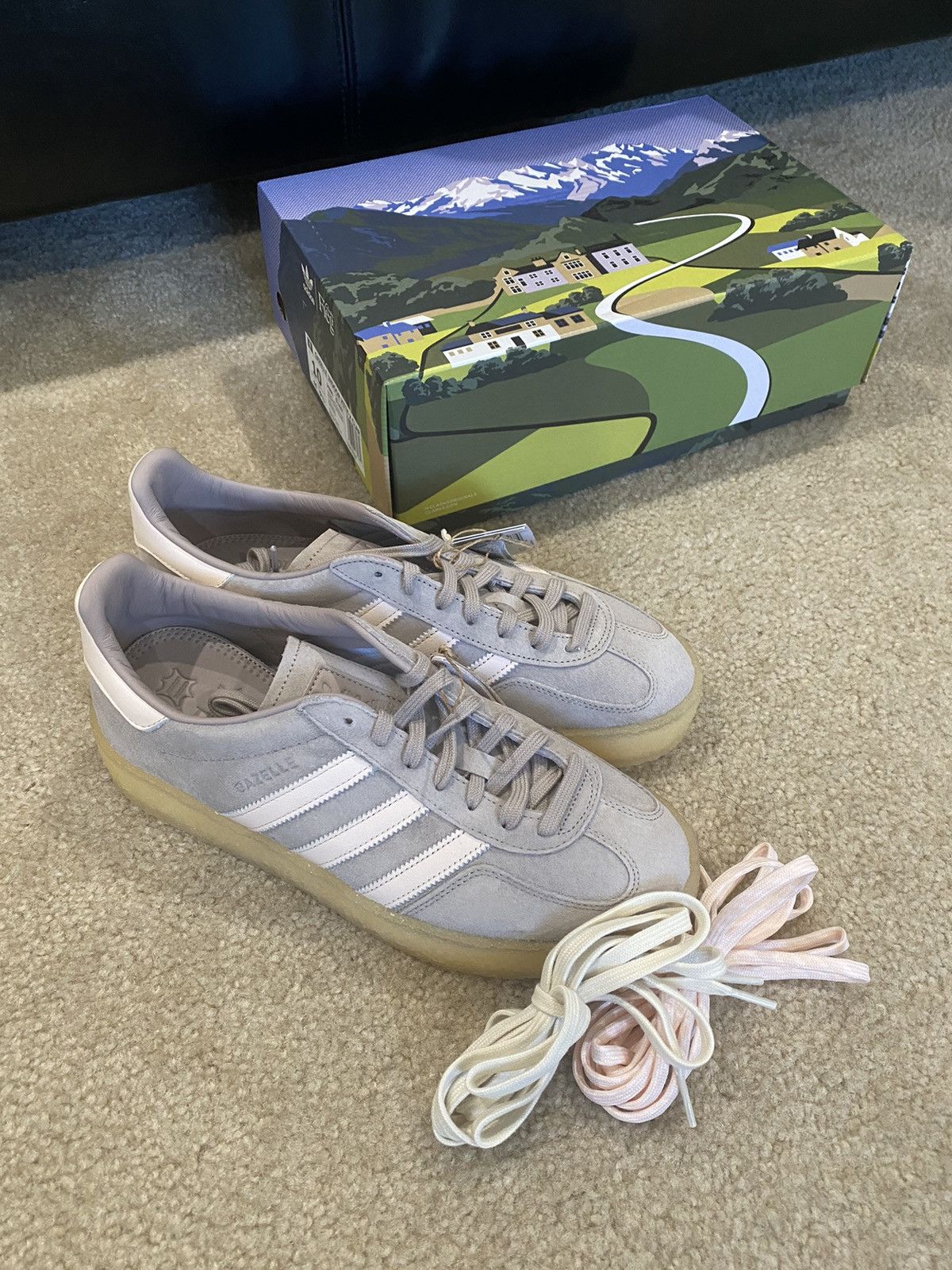 Adidas  Clarks  Kith Kith Gazelle Indoor Ronnie Fieg adidas originals &  Clarks | Grailed
